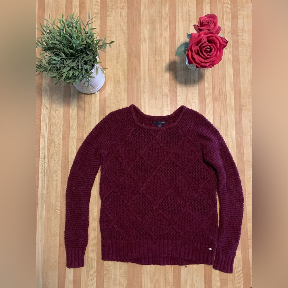 American Eagle plum sweater (XS)